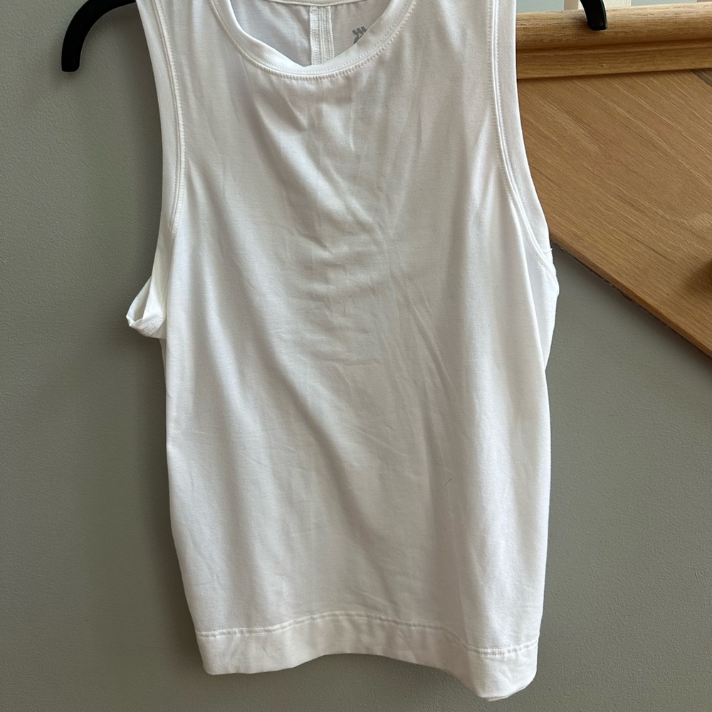 All in Motion White Tank Top